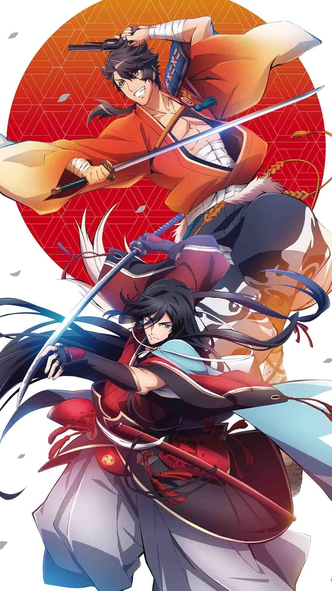 刀剣乱舞 和泉守兼定,陸奥守吉行 フルHD(1080×1920)スマホ壁紙/待